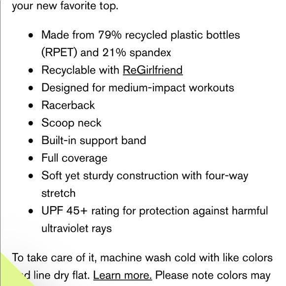 Girlfriend Collective Paloma Racerback Sports Bra in Moss - Picture 6 of 15